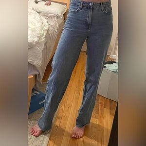 Old Navy high waisted wide legged medium wash jeans
